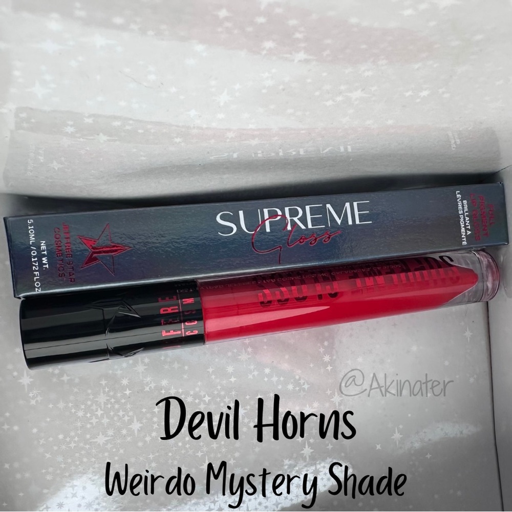 ⭐️ Devil Horns - Weirdo Exclusive Supreme Gloss NEW in box Jeffree Star